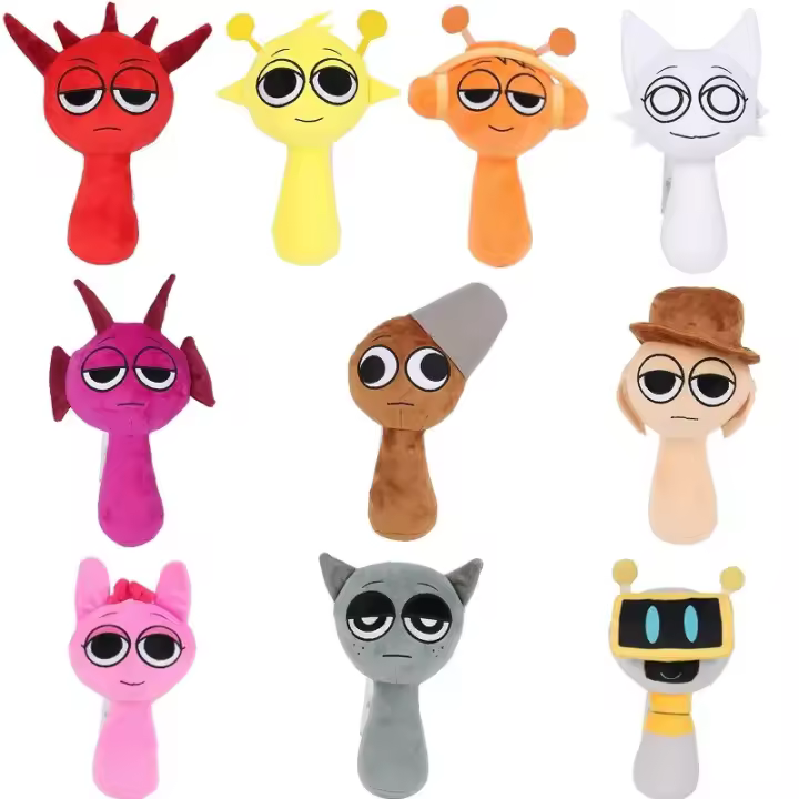 Muñeco De Peluche Sprunki Juguete De Cartón Encantado Suave Y Cálido Regalo De Cumpleaños Y Navidad Para Niños - 1