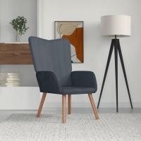 vidaXL Silla de relajación de terciopelo Gris claro, Gris oscuro, Verde oscuro Sillon Dormitorio Sillon Comodos Silla Relax Sillón Sofá - details 4