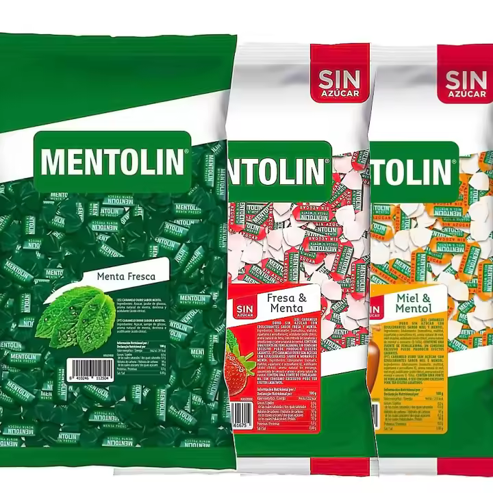 MENTOLIN PACK  3 Kg caramelos duros Menta Fresca & Fresa Menta & Miel Mentol - 1