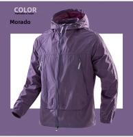 Chaqueta De Running Y Senderismo Para Hombres Con Capucha Y Protección UV50 Zipper Bolsillo Cintura Elástica Ultra Ligera Para Verano - details 11