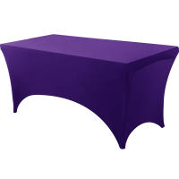 Mantel De Spandex Tendido a Medida Lavable Y Resistente a Arrugas Para Mesa Rectangular De Jardín Ideal Para Eventos Bodas Y Fiestas - details 16