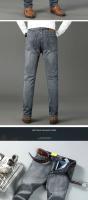 KUBRO Pantalones De Jeans Para Hombre Clásicos Rectos Negocios Azul Negro Elásticos Slim Fit Casual Trabajo Pantalones 29-40 - details 18
