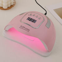 Lámpara LED UV SUN X12 MAX 280W Para Uñas Con 4 Configuraciones De Tiempo 66 LEDs Secador De Uñas Portátil Profesional Para Uñas Color Rosa/Blanco - details 7