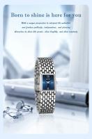 Reloj De Pulsera De Cuarzo LIGE Elegante Para Mujer Con Correa De Acero Inoxidable Resistente Al Agua Y Deportiva Pantalla Cuadrada Romana - details 2