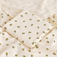 Mullidor De Algodón Para Bebé Con Estampado Floral Tapete De Muselina Para Cuna Y Baño Cubierta De Silla De Paseo Para Recién Nacidos - details 23