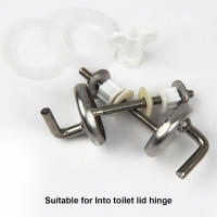 Juego De 2 Tornillos Ajustables Para Asiento De Inodoro Acero Inoxidable Parte Del Tapa De Inodoro Herramienta Manual Para El Hogar - details 10