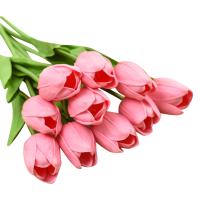 Tulipán Artificial De Toque Realista 1 Pieza Decoración De Boda Fiesta Hogar Regalo Para Día De San Valentín Y Día De La Madre - details 2