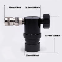 Régulador Micro MR Gen 2 Con Manómetro De Presión Baja HPA Ajustable 300psi Acero Inoxidable Y Aleación De Cobre Para Paintball - details 4