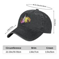Bolera Vintage Nightman Y Dayman Cometh Para Hombres Y Mujeres Denim Desgastado Sombrero De Sol Ajustable Estilo Casual - details 2
