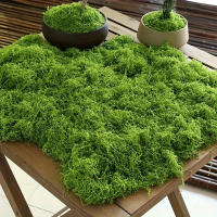 Falso Moss Verde Para Manualidades DIY Hierba Artificial Decoración De Jardín Y Habitaciones Material Sintético Estilo De Pasto - details 7
