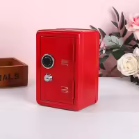 Mini cajas fuertes de Metal para el hogar, hucha creativa, caja de seguridad para llaves, decoración de escritorio, almacenamiento de llaves - details 0