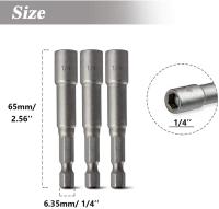 Juego De Llaves De Impacto Magnéticas 6mm-19mm Con Adaptador De Llaves Hexagonales 1/4 Y Brocas Para Taladro Y Drivers De Impacto - details 1