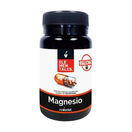 MAGNESIO BISGLICINATO. ELEMENTALES. 90 COMPRIMIDOS. FUNCIONAMIENTO NORMAL DE MÚSCULOS Y HUESOS - 1