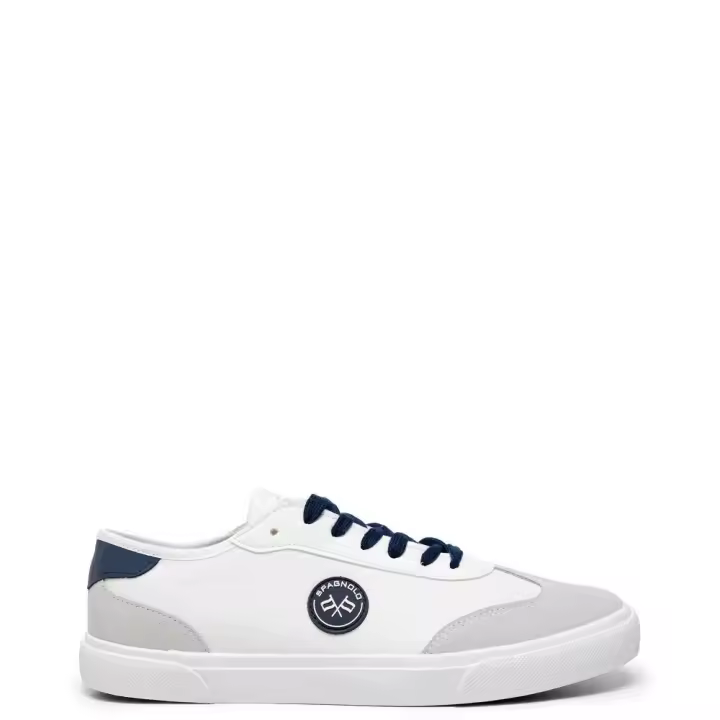 Spagnolo 40020 Zapatillas para hombre blancas en textil y sintético 40020-006 - 1