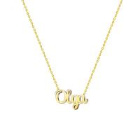 Collar Nombre Acero inoxidable Colgante Nombre  Dorado Regalos Personalizados para Mujer Cumpleaño Navidad Día de madre San valentín - details 2
