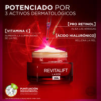 L'OREAL PARIS | Crema de Día Correctora Anti-Edad L'Oréal Paris Revitalift Laser con Pro-retinol, Ácido Hialurónico, Vitamina Cg y Péptido de Argireline 50 ml - details 0