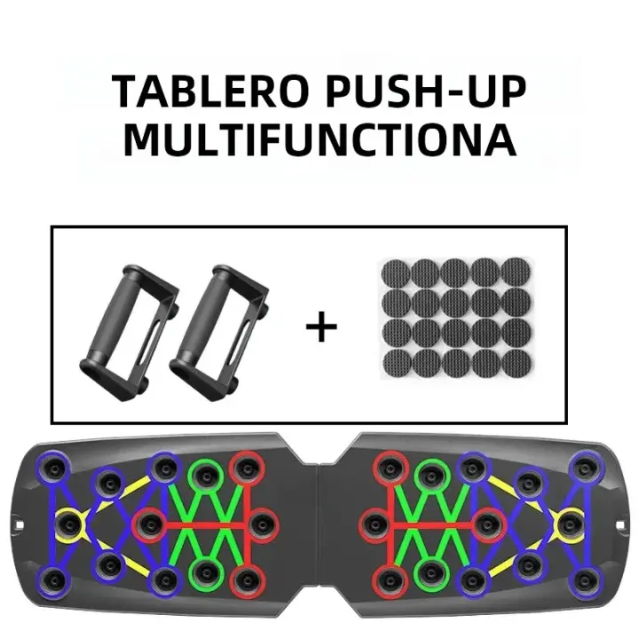 Tablero De Push-Up Multifuncional Portátil Para Ejercicio De Fitness Y Musculación Set De Entrenamiento De Casa Barra De Resistencia Plegable - 1