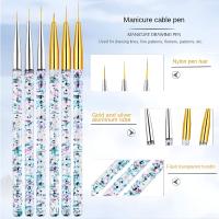 Set De Pinceles Para Uñas De Acrílico Profesional 4 Piezas/set Pincel Para Polvos De Uñas De Gel Herramienta De Manicura Para Mujeres Y Niñas - details 20