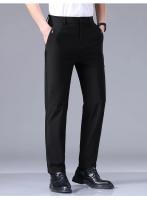 Pantalones Casuales Para Hombre Ultrafinos Y Elásticos Alta Elasticidad Transpirables Suaves Estilo De Negocios Verano Slim Fit Cierre De Cremallera - details 18