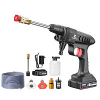 Pistola de lavado de coche de alta presión inalámbrica portátil, boquilla ajustable con batería de iones de litio, 30000mAh, 60bar - details 6