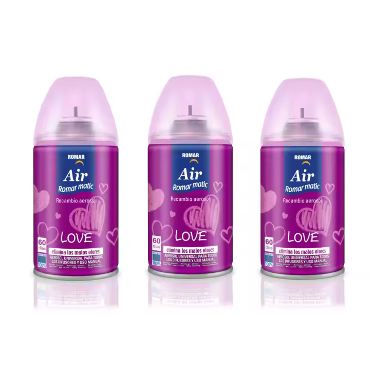 Recambios Aerosol Ambientador Spray Frescor Natural para Difusores y Manual, Esencia para hogar con Aroma Declaración de Amor - 1