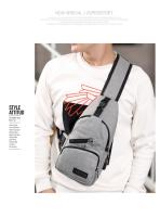 Bolsa De Pecho Para Hombres De Gran Capacidad Unisex Estilo Deportivo Al Aire Libre Moda Casual Cruzada Monedero De Hombro Pequeño - details 10