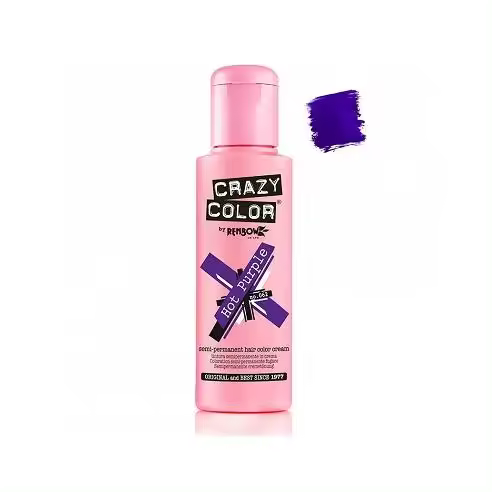 Coloracion de Fantasia Crazy Color 62 Hot Purple 100 ml. - 1