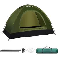 COSHANO Tienda de Campaña Tipo iglu Impermeable Acampar, Camping, Carpa Verde con Bolsa de Transporte (6 Personas) - details 0