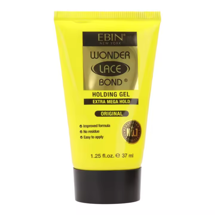 Ebin new york wonder lace bond holding extra mega gel 37 ml, gel para pelucas extra mega de fijación. - 1