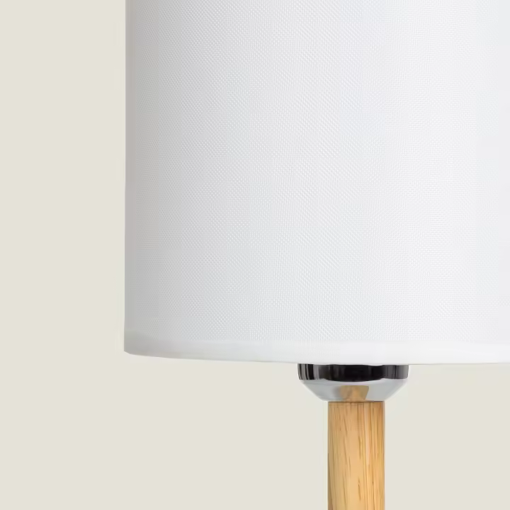 Ledkia Lámpara de Mesa LED Pórtatil Madera con Batería USB Recargable Folgosa Natural - 1