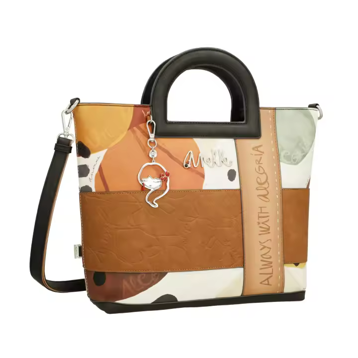 Bolso con dos asas de mano Alegría - Anekke Alma - Asa bandolera regulable y extraíble - Compartimento principal con cierre de cremallera - Tamaño grande - Ref. 40711-302 - Mide 30 x 29 x 10 cm - 1