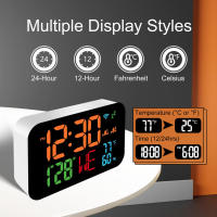 Reloj De Pared Inteligente Tu-ya Con Termómetro Y Higrómetro Pantalla LED Digital Soporte Calibración WIFI Para El Hogar - details 5