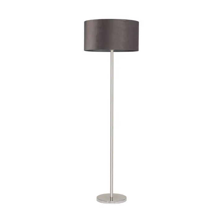 Lámpara de Pie Escalda, Metal, Gris, 50x50 cm x 166 - 1