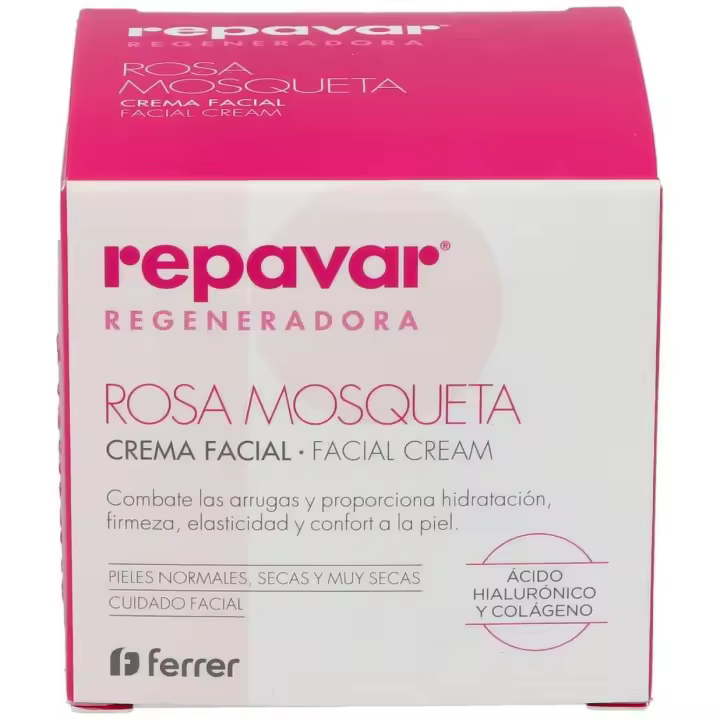 Repavar Regeneradora Crema Antiedad Rosa Mosqueta 50Ml - 1