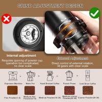 Molinillo de café eléctrico portátil, compacto y automático, con función de molienda múltiple, recargable por USB. - details 8