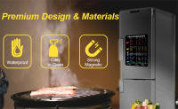 LMETJMA Tabla De Temperatura Para Carne Impermeable Para Barbacoa Asado Smoker Guía Para Pollo Pescado Cerdo JT294 - details 1