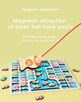 Juego De Pesca Magnético De Madera Montessori Para Bebés Juguete Educativo De Aprendizaje Preescolar Con Pez Alfabeto Conteo Y Rompecabezas Para Niños De 3-12 Años - details 6