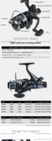 Carrete De Pesca Spinning Metal Max 8-25KG 14+1 BB Carp Front Rear Double Brake Para Agua Salada Y Dulce Uso Ambidextro - details 1