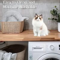 Cama Redonda Para Mascotas 35cm Super Suave De Peluche Larga Cama Para Perro Pequeño Casa De Invierno Caliente Tapete De Descanso Para Gato - details 4