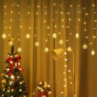 Curtain De Luces LED De Navidad Con Icicles Y Enredaderas De Hadas Decoración De Año Nuevo Para Exterior Fiesta Hogar Eave Jardín - details 2