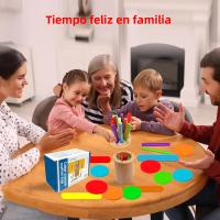 Juego De Aprendizaje Montessori De Madera Para Niños Juguete Sensorial De Edificación Temprano Para Edad De 3 a 6 Años Juego De Apariencia Colorida De Despiece - details 3