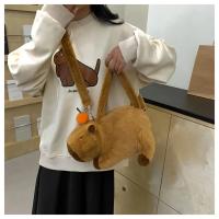 Mochila De Peluche Capybara Kawaii Moda Muñeco De Peluche Bolsa Infantil Mochila Miniatura Regalo Para Novia - details 29