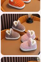Zapatillas De Algodón Para Niños Zapatos De Bebé Grueso Y Cálidos Para El Invierno En Casa Anti-derrapantes Unisex - details 15