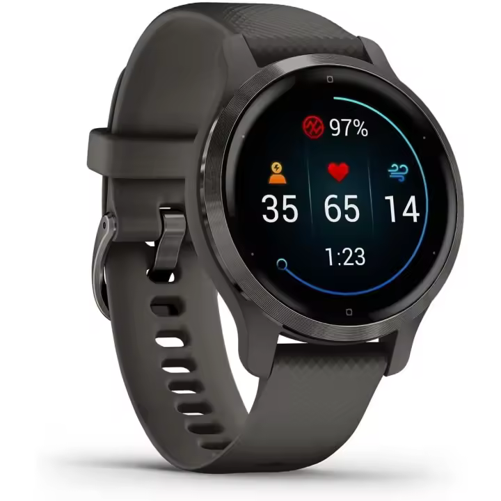 Garmin Venu 2S Reloj inteligente con GPS, 40 mm, música y deportes, Gris Pizarra - 1