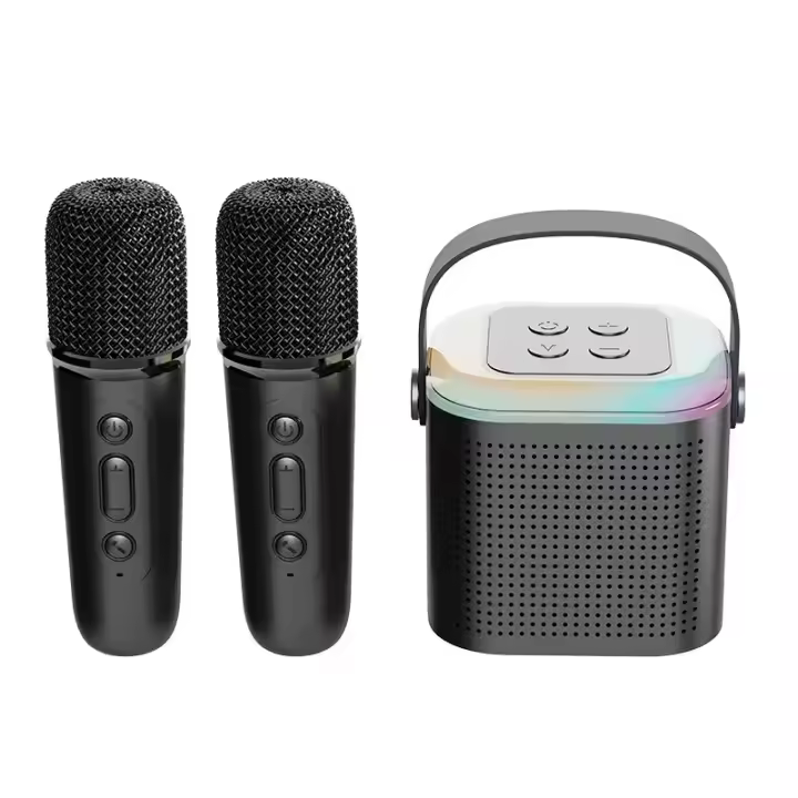 Altavoz Subwoofer de Karaoke con Micrófono Doble, Bluetooth, 100W, Cambiador de Voz - 1
