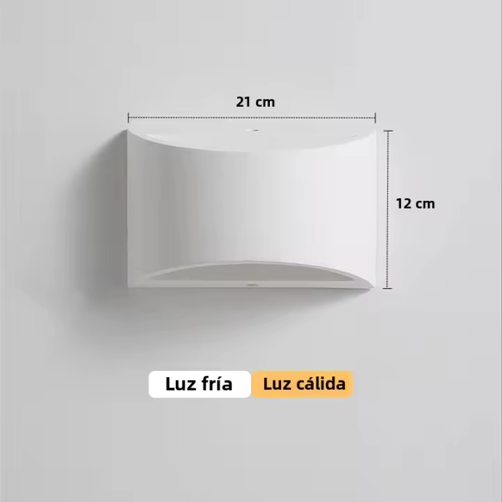 Lámpara De Pared LED 7W Blanca Impermeable IP65 Para Exteriores Iluminación Moderna Para Hogar Decoración Para Dormitorio Sala De Estar Cocina 110V 220V - 1