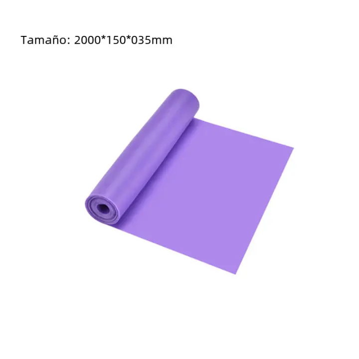 Banda Elástica de Resistencia para Yoga Pilates Entrenamiento Fitness 150cm/200cm Banda de Caucho Elástica para Gimnasio en Casa Componentes Unisex - 1