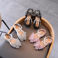Sandalias De Verano Para Niñas Con Lentejuelas Y Borlas Zapatos De Princesa Planos Talla 21-35 Transpirables Y Antideslizantes Para Niñas De 7-36 Meses - details 1