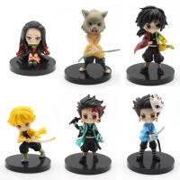 Figura De Acción Demon Slayer Kimetsu No Yaiba Kamado Tanjirou Con Agatsuma Zenitsu Nezuko Kyoujurou PVC Modelo Juguete Regalo Para Fans De Anime - details 5