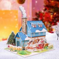 Regalos De Navidad Puzzle 3D Educativo Para Niños DIY Manualidades Educativas Juguete De Construcción Para Kindergarten - details 4